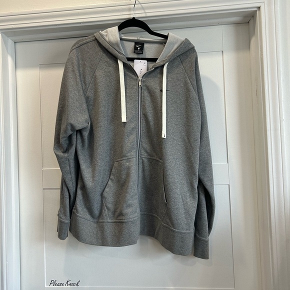 Nike Light Gray Hoodie - Picture 1 of 3
